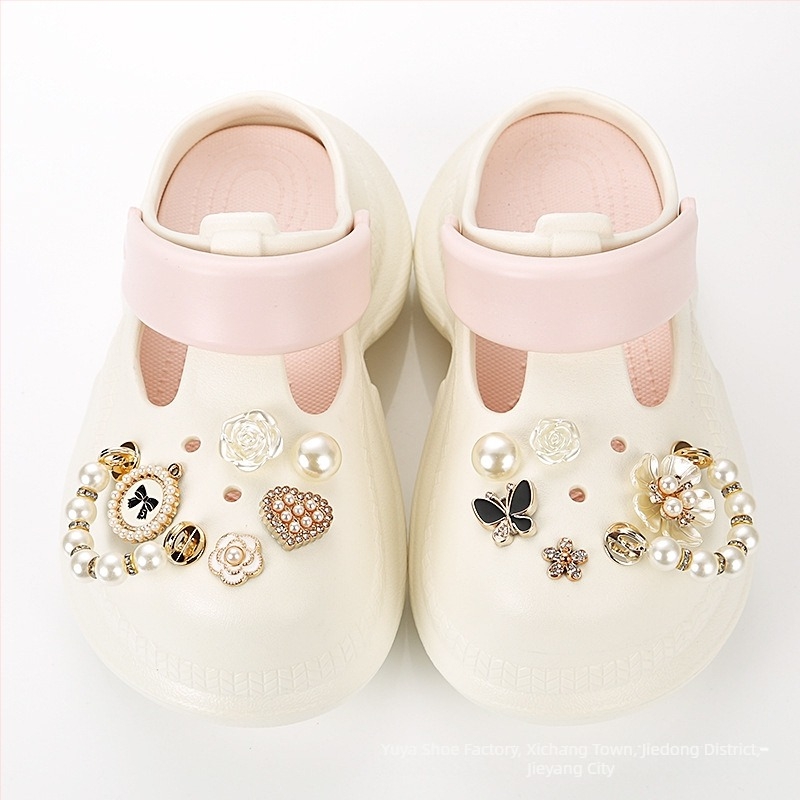 Σετ DIY αξεσουάρ για παπούτσια Crocs-style: διακοσμήσεις με denim αστέρι και φιόγκο, λουλούδια για παπούτσια, καρφίτσες μαλλιών και διακοσμητικά θήκων κινητών