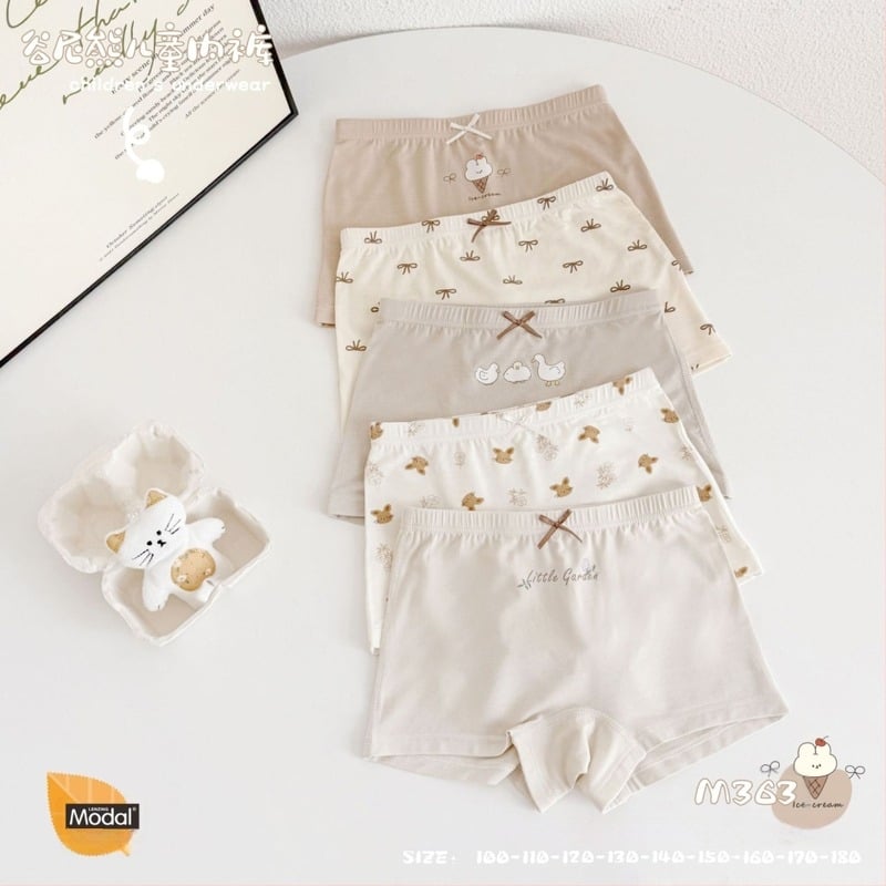 FOB Guni Bear Κορίτσια Modal Εσώρουχα — Boxer Σορτσάκια για Παιδιά 3–8 ετών