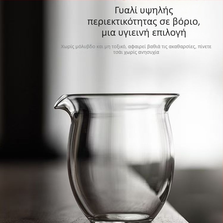 Γυάλινος διαχωριστής τσαγιού σε ιαπωνικό στυλ, παχύτερος, ανθεκτικός σε υψηλές θερμοκρασίες, χειροποίητο αξεσουάρ τσαγιού υψηλής ποιότητας