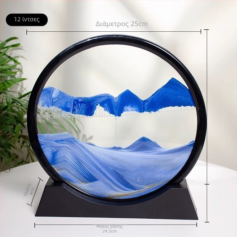 3D τέχνη με άμμο – κλεψύδρα, μοντέρνος διακοσμητικός για το σπίτι και το γραφείο