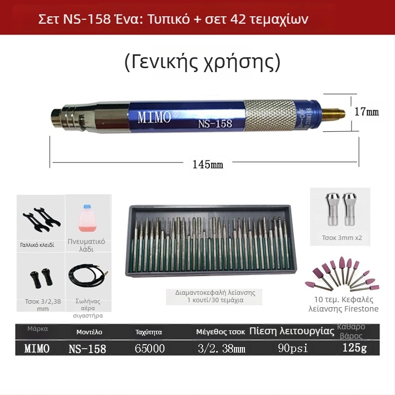 Πνευματικός μολυβογράφος λείανσης — βιομηχανικού επιπέδου υψηλής ταχύτητας, γυάλισμα και εξομάλυνση ακμών