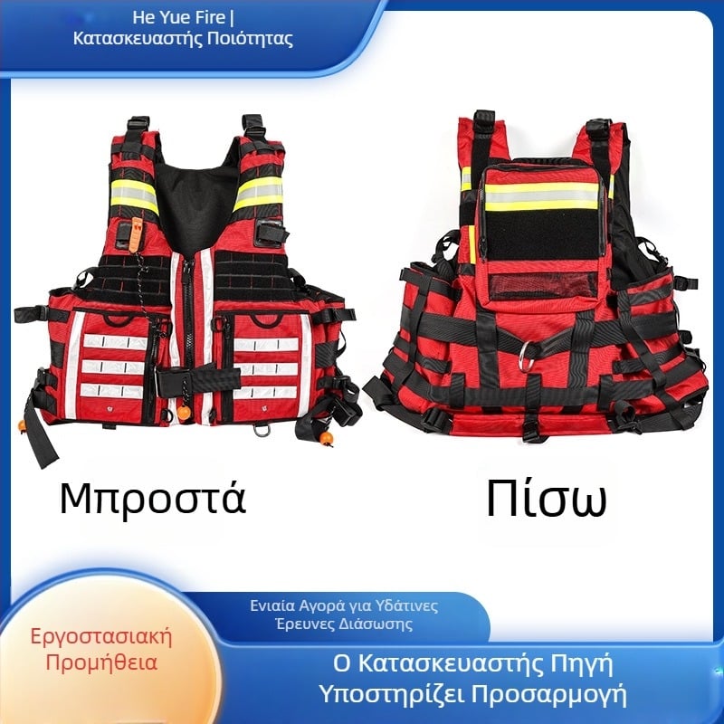 Σωσίδιο διάσωσης για υδάτινες καταστάσεις με υψηλή πλευστότητα, κατάλληλο για ράφτινγκ και χρήση σε σκάφη