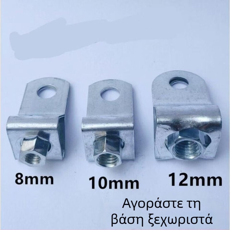 Σφιγκτήρας σωληνώσεων από γαλβανισμένο σίδερο, πάχος 2,0 χιλ., με μενταγιόν και κλιπ αιώρησης για κυκλικούς σωλήνες