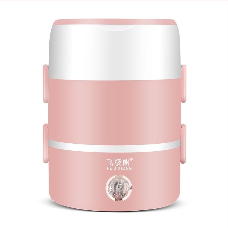 Ηλεκτρική θήκη γεύματος με διπλή μόνωση, συμπαγής μικρός σχεδιασμός, θέρμανση και διατήρηση θερμοκρασίας, εσωτερική επένδυση από ανοξείδωτο χάλυβα, χωρητικότητα 1,3–1,5 L