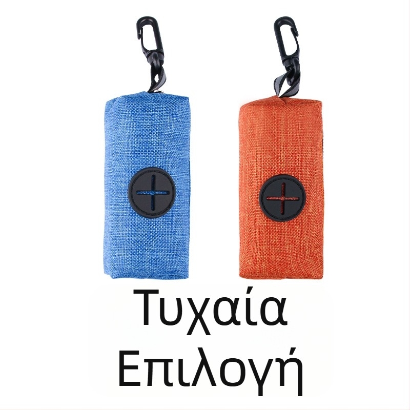 Διανομέας σακουλών απορριμμάτων κατοικίδιου με καμβά αποθήκευσης για σκύλους, φορητός κρεμαστός οργανωτής
