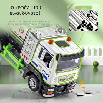 Παιδικό μεταλλικό αυτοκίνητο ψεκασμού νερού – μοντέλο απολύμανσης και μηχανικού οχήματος για καταστολή σκόνης