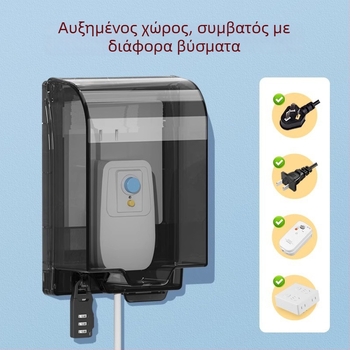 Τύπος 86 Μπάνιο: Συγκολλητό προστατευτικό κουτί διακόπτη κατά διαρροών και πιτσιλισμάτων, προστατευτικό κάλυμμα θερμοσίφωνα, σετ αυξημένου μεγέθους και αδιάβροχο κάλυμμα πρίζας