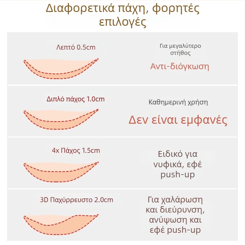 Διάφανο επίθεμα στήθους από σιλικόνη για νυφική φωτογράφηση χωρίς τιράντες – ανύψωση για μικρό στήθος