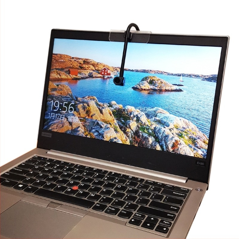 8MP USB webcam με ενσωματωμένο μικρόφωνο για ζωντανή μετάδοση, αυτόματη εστίαση, 1600x1200 στα 30fps, χωρίς οδηγούς, USB 2.0, για επιτραπέζιο PC.