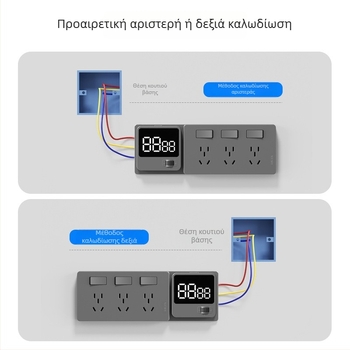 86-τύπου επεκτειόμενη πρίζα με πολλές θύρες – κουζίνα, πολυλειτουργικός μετατροπέας με ευφυή προστασία από χαμηλή τάση
