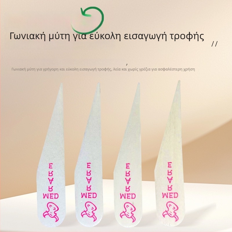 Καλαμάκια για μπριζόλες με δείκτες ωριμότητας και μιας χρήσης ξύλινα πιρούνια με έγχρωμο λογότυπο, 100 τεμάχια