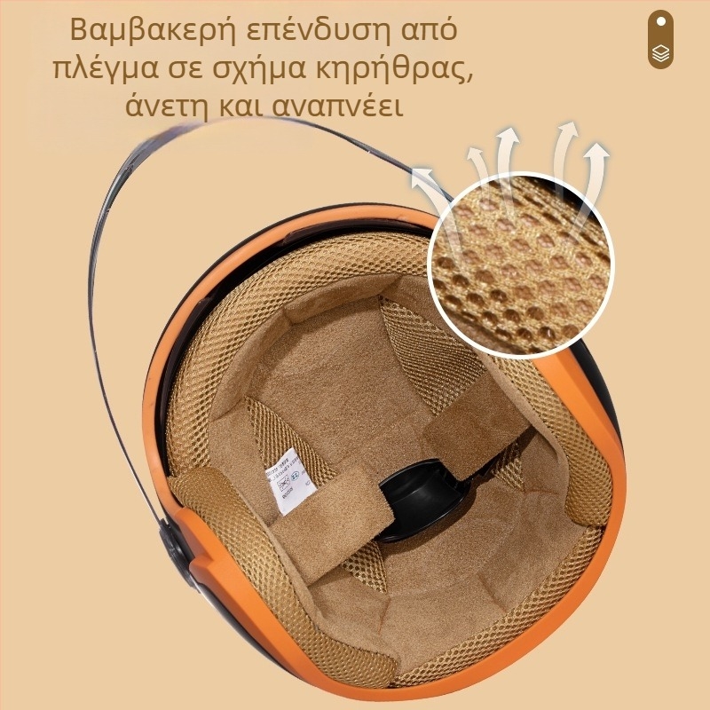 Κράνος ηλεκτρικού ποδηλάτου με πιστοποίηση 3C, unisex, για χειμώνα, θέρμανση και προστασία από το κρύο, με διπλό γείσο