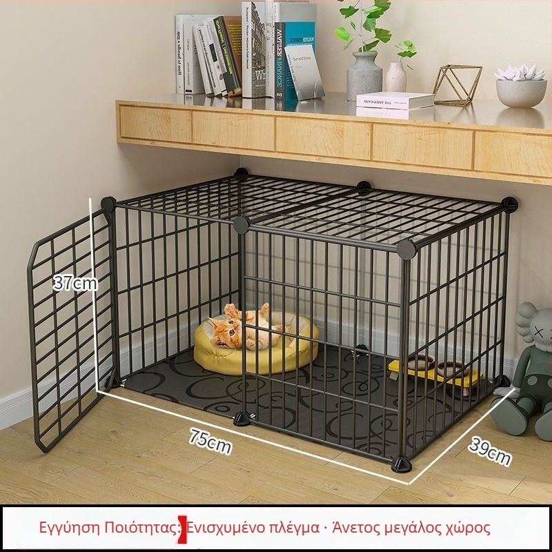 Κλουβί γάτας με τουαλέτα, DIY βίλα-στυλ εσωτερικό καταφύγιο γάτας με τρία επίπεδα