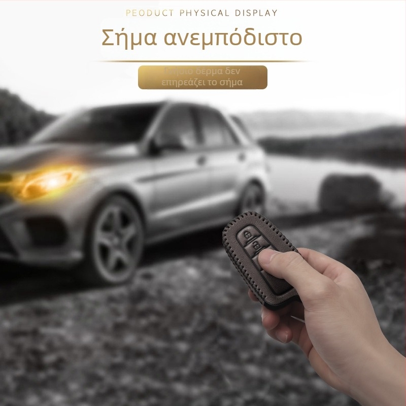 Δερμάτινη θήκη κλειδιού συμβατή με Toyota Camry, Corolla, Avalon, RAV4, C-HR και Highlander