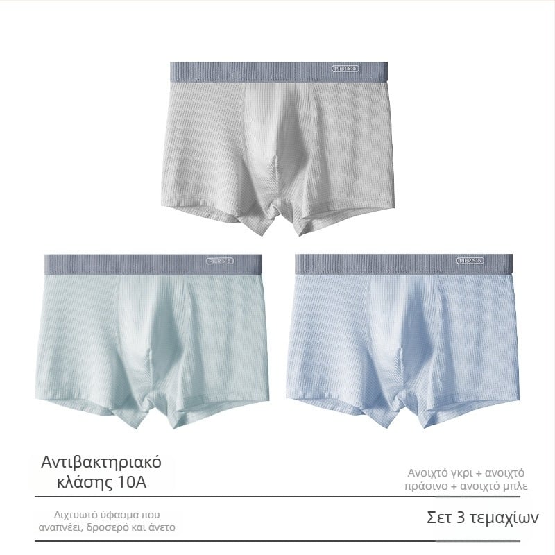 Ya Lu εφηβικά εσώρουχα από Ice Silk για αγόρια σε περίοδο ανάπτυξης, μαθητές γυμνασίου, καλοκαίρι, μεγάλος μέγεθος, αντιβακτηριακή περιοχή καβάλου