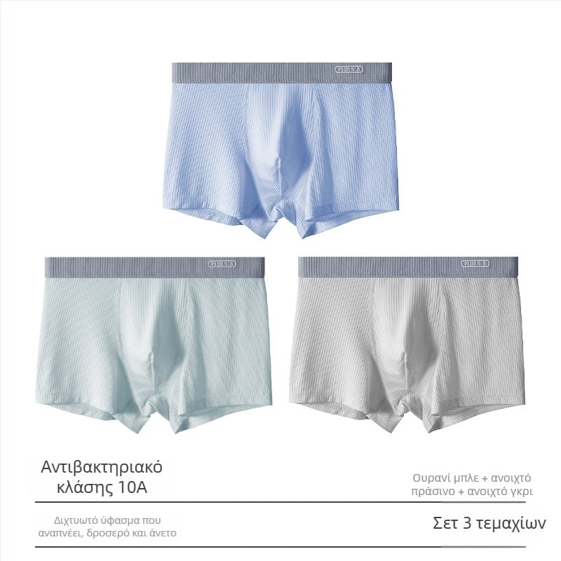 Ya Lu εφηβικά εσώρουχα από Ice Silk για αγόρια σε περίοδο ανάπτυξης, μαθητές γυμνασίου, καλοκαίρι, μεγάλος μέγεθος, αντιβακτηριακή περιοχή καβάλου