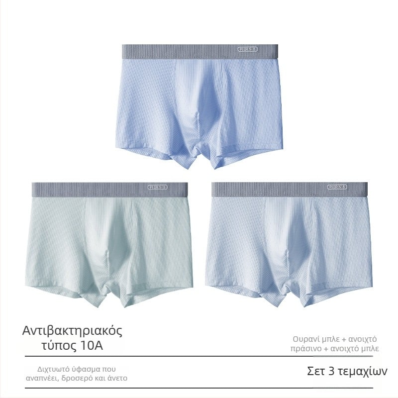 Ya Lu εφηβικά εσώρουχα από Ice Silk για αγόρια σε περίοδο ανάπτυξης, μαθητές γυμνασίου, καλοκαίρι, μεγάλος μέγεθος, αντιβακτηριακή περιοχή καβάλου