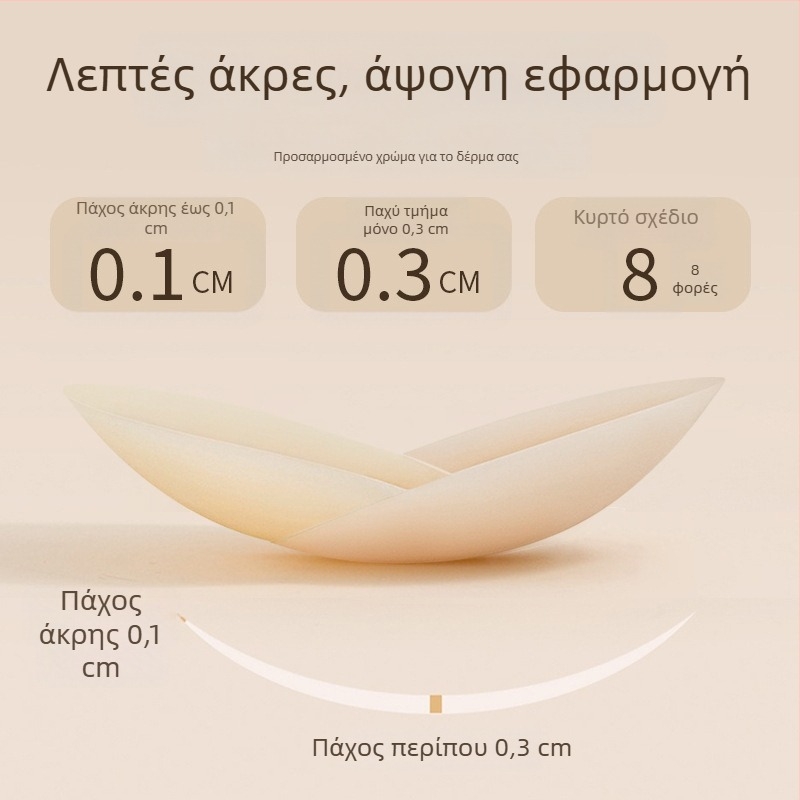 Επίθεμα θηλής από σιλικόνη, αόρατο και χωρίς ίχνη, επαναχρησιμοποιούμενο, ultra-thin και διαπερατό επίθεμα στήθους για το καλοκαίρι