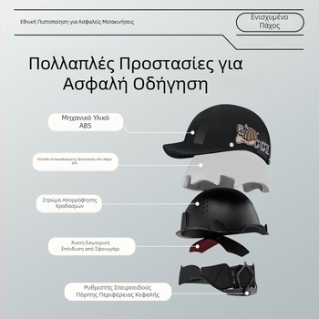 Κράνος ηλεκτρικού οχήματος με πιστοποίηση 3C, unisex μισο-πρόσωπο, καπέλο τύπου μπάσκετ με προστασία από τον ήλιο για το καλοκαίρι