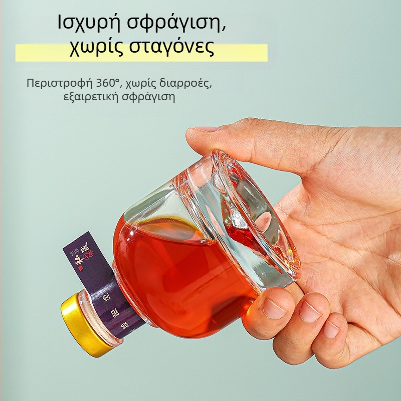 100ml γυάλινο μπουκάλι κρασί με ποικιλία καπακιών και συσκευασία – κενή φιάλη DIY