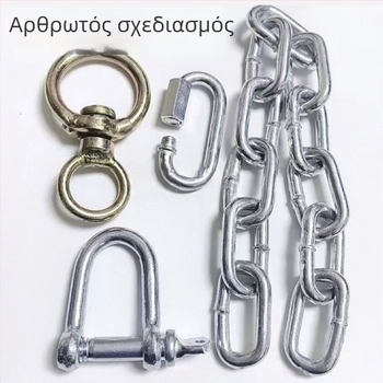 Αναβαθμισμένο ενισχυμένο δαχτυλίδι για βοοειδή, ανθεκτικό σκοινί πρόσδεσης, παχύτερος σύνδεσμος κλουβιού και αλυσίδα βοοειδών, γαλβανισμένο