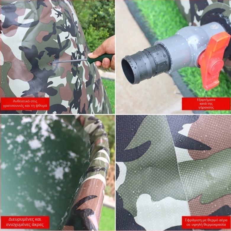Κινητή δεξαμενή πυροσβεστικού νερού 2 τόνων, για διάσωσης σε καταστροφές και αποθήκευση πόσιμου νερού