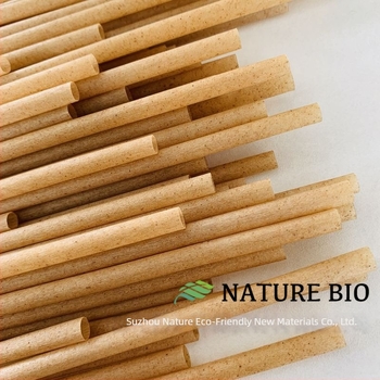 Καλαμάκι από bagasse, μιας χρήσης από φυτικές ίνες, βιοδιασπώμενο PLA καλαμάκι, ατομικά συσκευασμένο, υποστήριξη λογότυπου