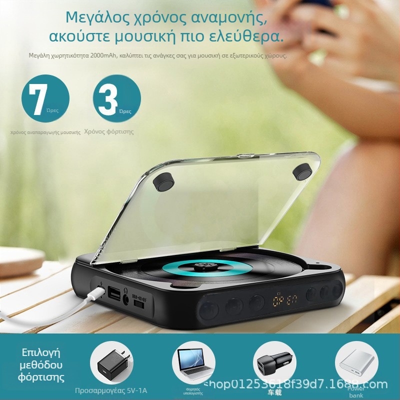 Νέος φορητός CD παίκτης 2025, μικρού μεγέθους Walkman-στυλ ηχείο για μαθητές