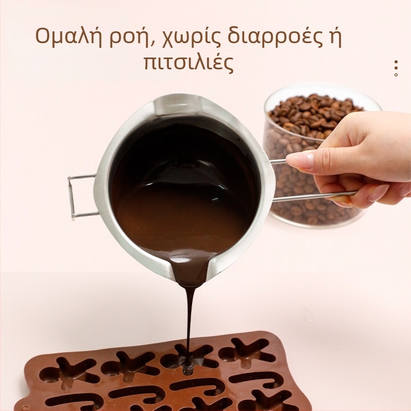 Κατσαρόλα γάλακτος από ανοξείδωτο ατσάλι 304 για το λιώσιμο βουτύρου, τυριού και σοκολάτας — κουζίνας