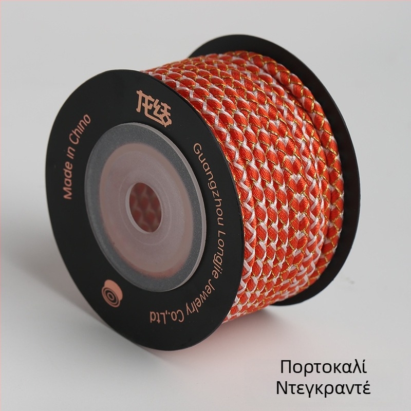 Dragon Knot Μικρή Γραμμή Λέπιων Δράκοντος – 3 mm κορδόνι από πολυεστέρα μερσεριζέ, χρυσός τόνος