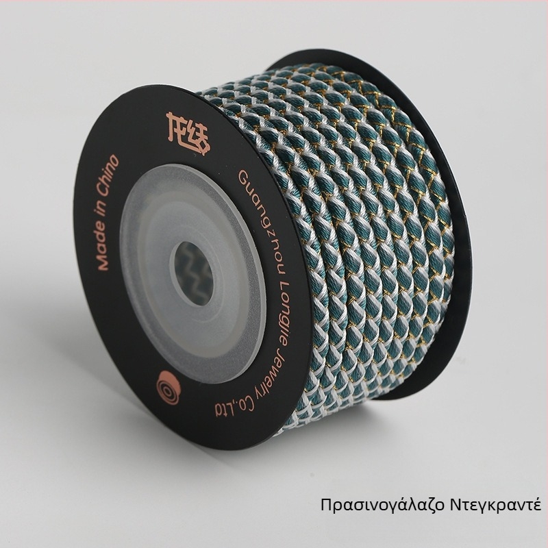 Dragon Knot Μικρή Γραμμή Λέπιων Δράκοντος – 3 mm κορδόνι από πολυεστέρα μερσεριζέ, χρυσός τόνος