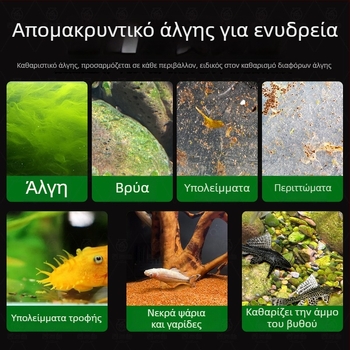 Ζωντανά ψάρια-καθαριστές για ενυδρεία γλυκού νερού — καθαρίζουν φύκια και απόβλητα