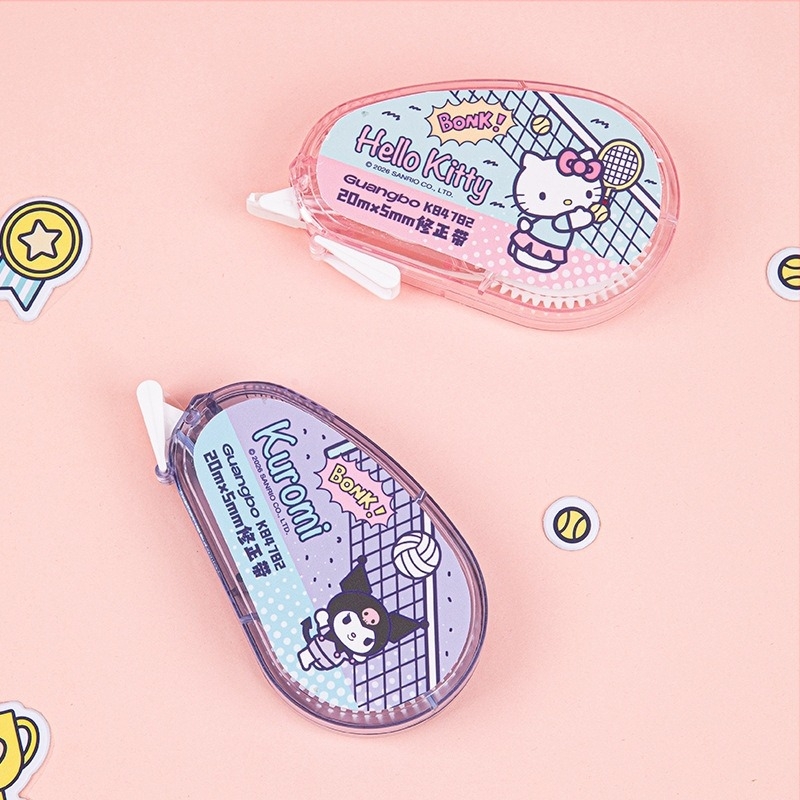 Guangbo 84782 Sanrio Family Series 20 m Ταινία Διόρθωσης, Φορητή, Άμεση Διόρθωση Λαθών, Ομαλή Εφαρμογή