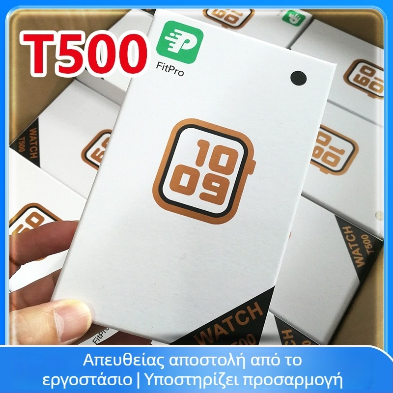 Έξυπνο ρολόι T500 Ultra με κλήσεις Bluetooth, οθόνη TFT 1,44″, παρακολούρηση ύπνου και οξυγόνο αίματος, περίβλημα από αλουμίνιο, 44 mm, λουράκι TPU