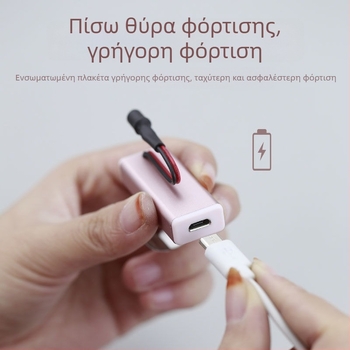 Επαναφορτιζόμενο εργαλείο οπτικής εξέτασης αυτιού με φωτιζόμενη κουτάλα για το αυτί, φορητό, USB φόρτιση
