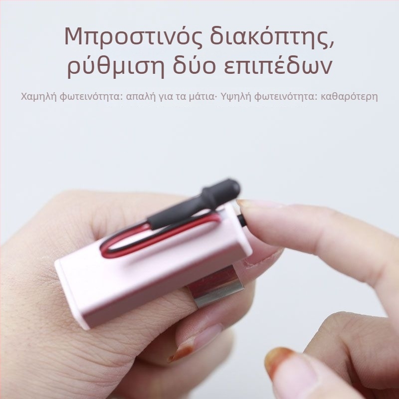 Επαναφορτιζόμενο εργαλείο οπτικής εξέτασης αυτιού με φωτιζόμενη κουτάλα για το αυτί, φορητό, USB φόρτιση