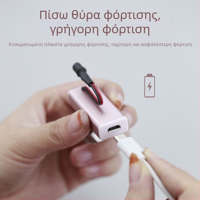 Επαναφορτιζόμενο εργαλείο οπτικής εξέτασης αυτιού με φωτιζόμενη κουτάλα για το αυτί, φορητό, USB φόρτιση