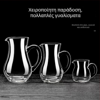Γυάλινος ντεκαντέρ με βαθμονομημένες ενδείξεις για κόκκινο κρασί και οινοπνευματώδη, παχύτερος σχεδιασμός, οικιακή χρήση