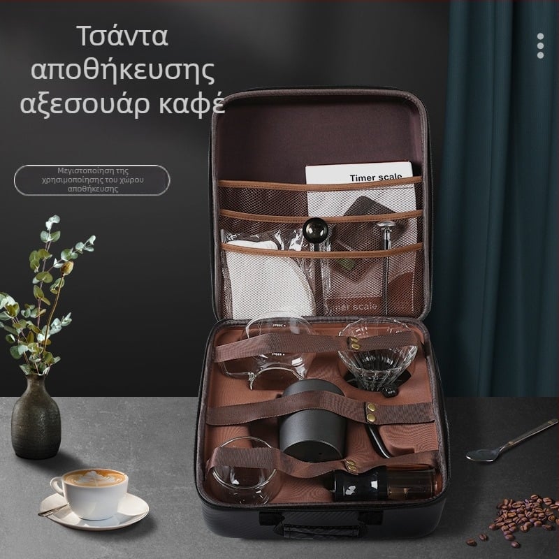V60 Eva Σετ Καφέ για Υπαίθριους – Φορητό Σετ Παρασκευής Καφέ με Κουτί Αποθήκευσης και Τσαντάκι Τσαγιού