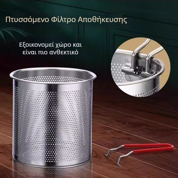 Μίνι τηγάνι από ανοξείδωτο ατσάλι 410 για σουβλάκια, συμβατό με επαγωγική εστία, χωρίς επίχρισμα, εξοικονόμηση ενέργειας