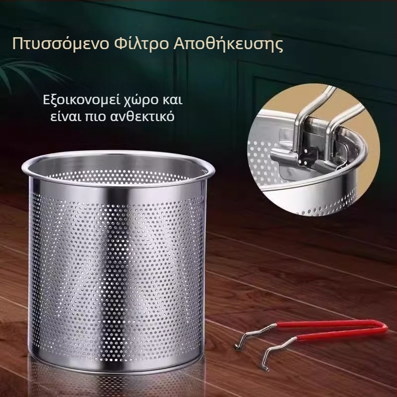 Μίνι τηγάνι από ανοξείδωτο ατσάλι 410 για σουβλάκια, συμβατό με επαγωγική εστία, χωρίς επίχρισμα, εξοικονόμηση ενέργειας