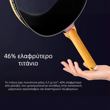 Τιτάνιο τηγάνι wok με αντικολλητική επίστρωση, πολυλειτουργικό για οικιακή χρήση, συμβατό με επαγωγικές εστίες και γκαζιέρες