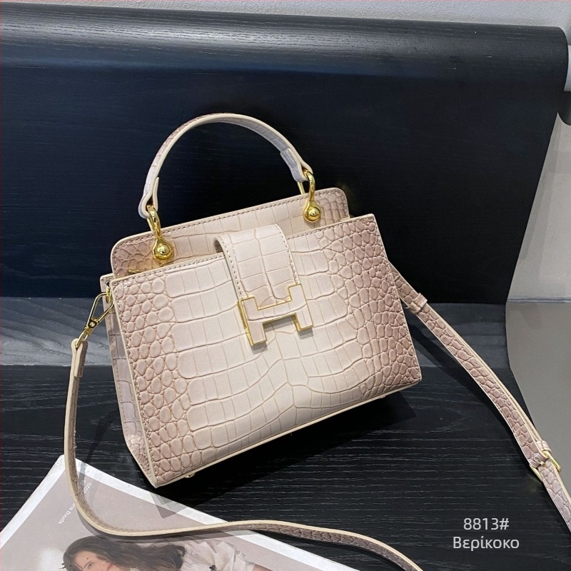 Ελαφριά πολυτελής γυναικεία τσάντα crossbody με μοτίβο κροκόδειλου, μικρή και ευέλικτη για καθημερινή χρήση