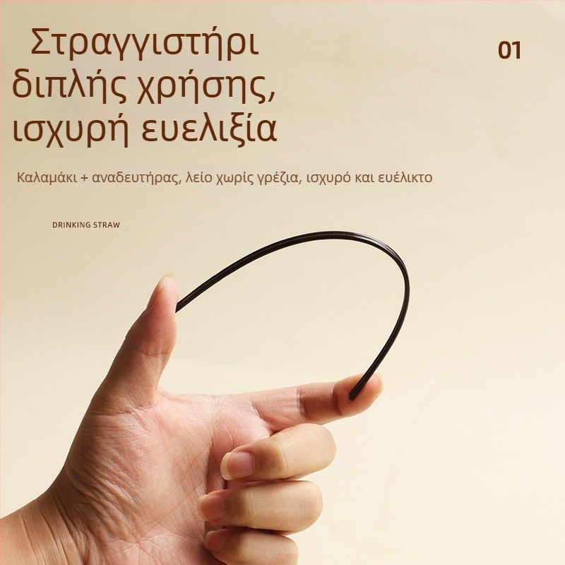 Μονόχρηστο καλαμάκι για καφέ με αναδευτήρα, καλαμάκι με τρεις οπές, ποιότητας τροφίμων, για χυμούς, τσάι με γάλα και γάλα σόγιας