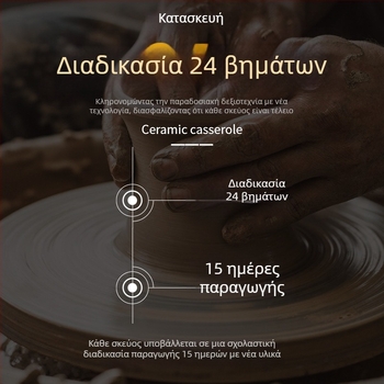 Εμαγιέ γλάστρα από πηλό για μαγείρεμα σε ανοιχτή φλόγα, ανθεκτικό κεραμικό σκεύος για ρύζι και σούπα
