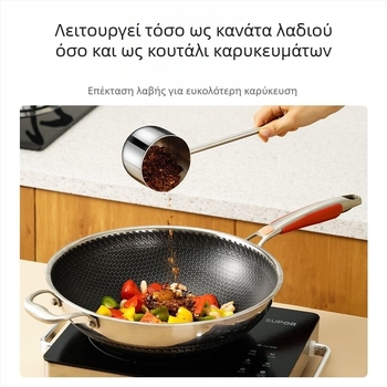 Κουτάλι λαδιού από ανοξείδωτο χάλυβα 316 με μακριά λαβή για ρίψη καυτού λαδιού, μικρό δοχείο λαδιού, κουτάλι σούπας