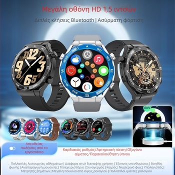 TB71 Bluetooth Έξυπνο ρολόι με παρακολούθηση καρδιακού ρυθμού, αρτηριακής πίεσης και κορεσμού οξυγόνου, αδιάβροχο αθλητικό ρολόι με κλήσεις Bluetooth, συμβατό με Android