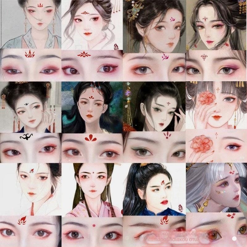 Προσωρινά τατουάζ με Spider Lily και Hell Girl, στυλ Instagram, αδιάβροχο αυτοκόλλητο για το στήθος, μακράς διάρκειας σχέδιο για γυναίκες
