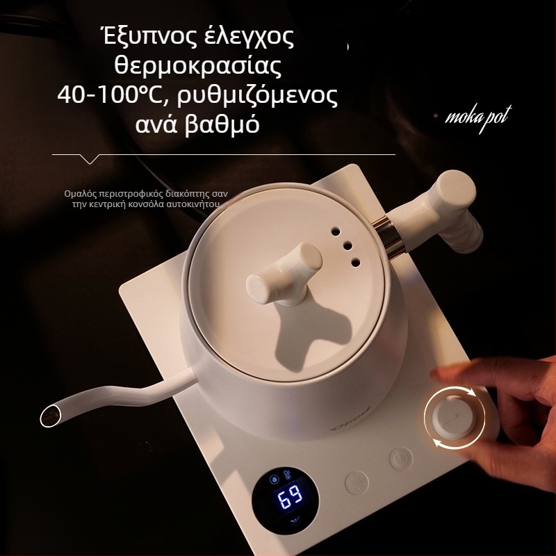 Βραστήρας από ανοξείδωτο χάλυβα 304 με ρυθμιζόμενη θερμοκρασία, για καφέ και Κουνγκ Φου τσάι