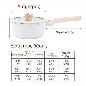Μικρή κατσαρόλα γάλακτος από πέτρα Maifan, αντικολλητική, για βρεφική τροφή, βράσιμο γάλακτος και μακαρόνια, οικιακή χρήση